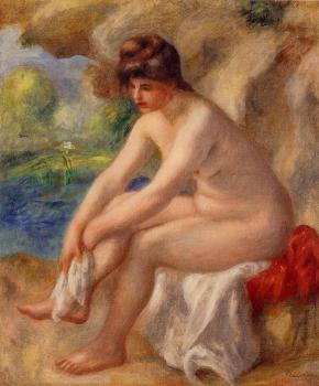 Pierre Auguste Renoir : Leaving the Bath
